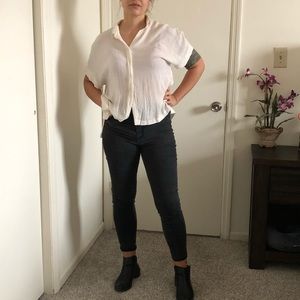 H&M white blouse